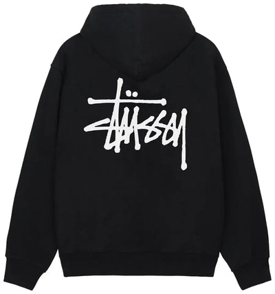 Stussy Hoodie Basics Zip Up Black