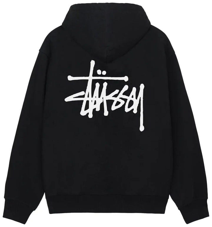 Stussy Hoodie Basics Zip Up Black – Flip Supply
