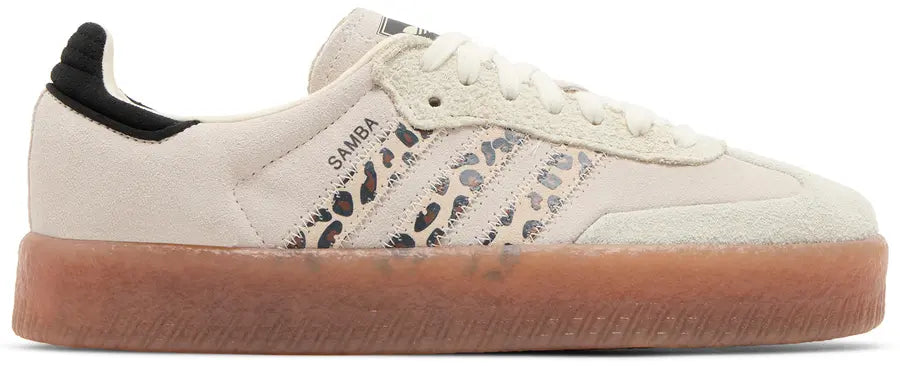 Adidas Sambae Cream White Leopard