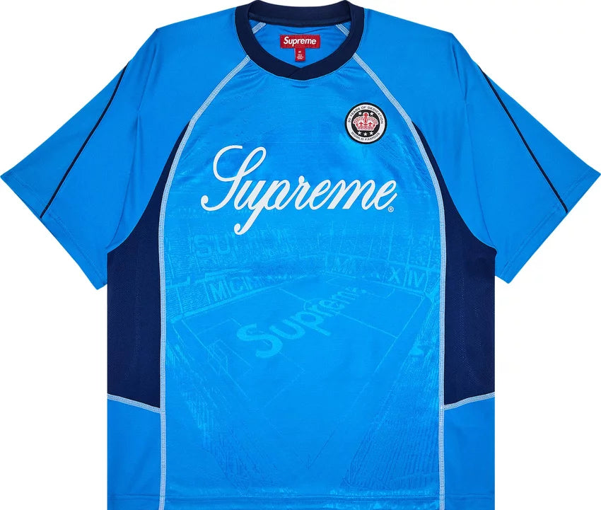 Supreme T Shirt Jacquard Jersey Blue