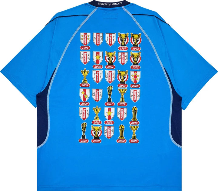 Supreme T Shirt Jacquard Jersey Blue