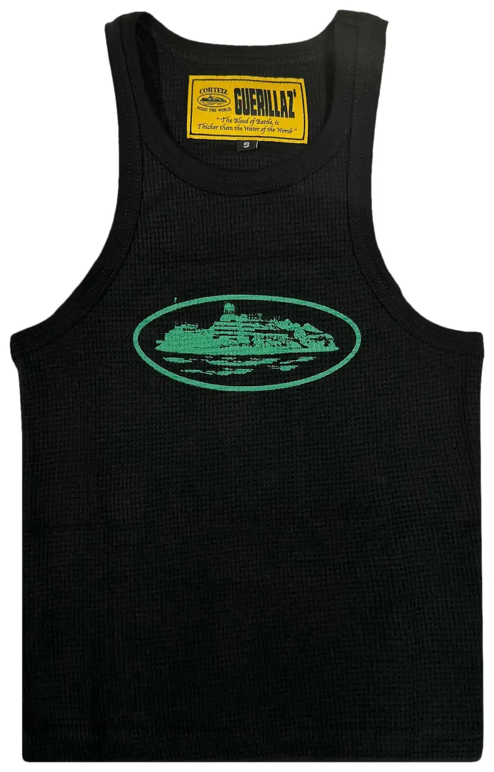 Corteiz Tank Top Alcatraz Black & Green
