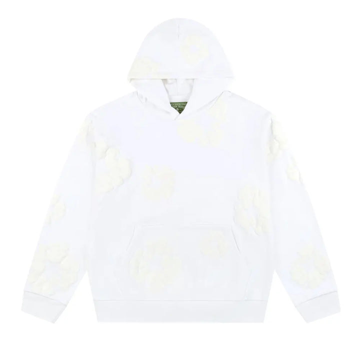 Denim Tears Hoodie Cotton Wreath Monochrome White