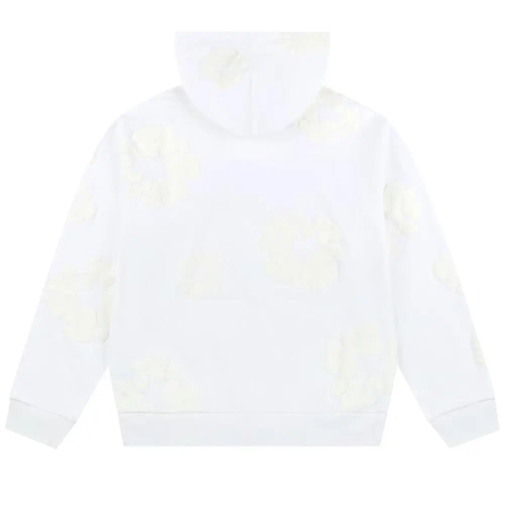 Denim Tears Hoodie Cotton Wreath Monochrome White