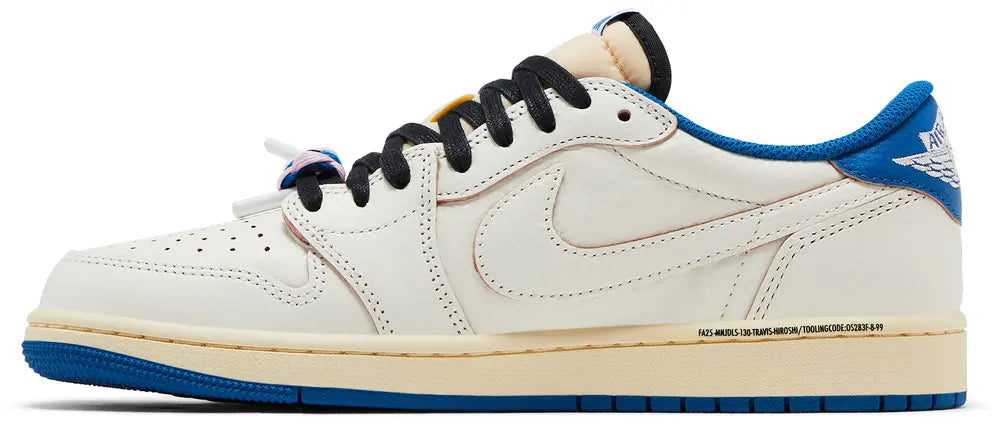 Nike Jordan 1 Low x Travis Scott Fragment Sail Military Blue