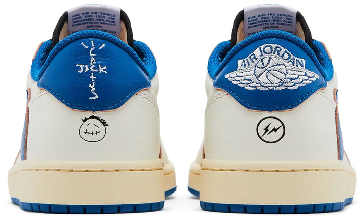 Nike Jordan 1 Low x Travis Scott Fragment Sail Military Blue