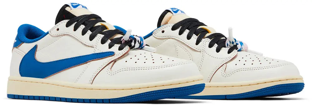 Nike Jordan 1 Low x Travis Scott Fragment Sail Military Blue