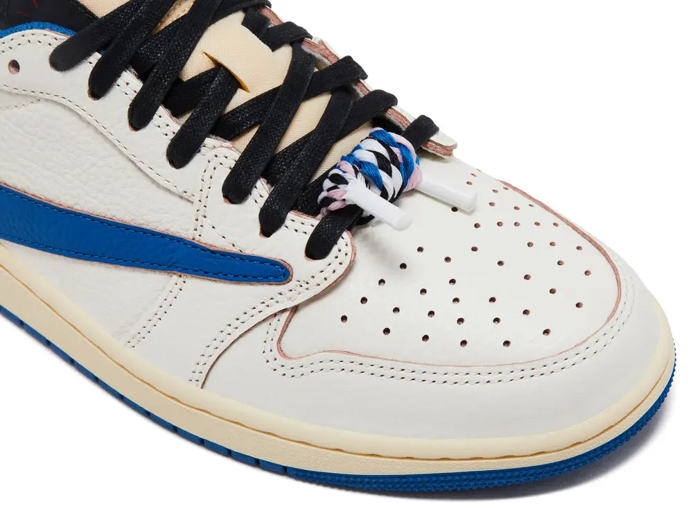 Nike Jordan 1 Low x Travis Scott Fragment Sail Military Blue