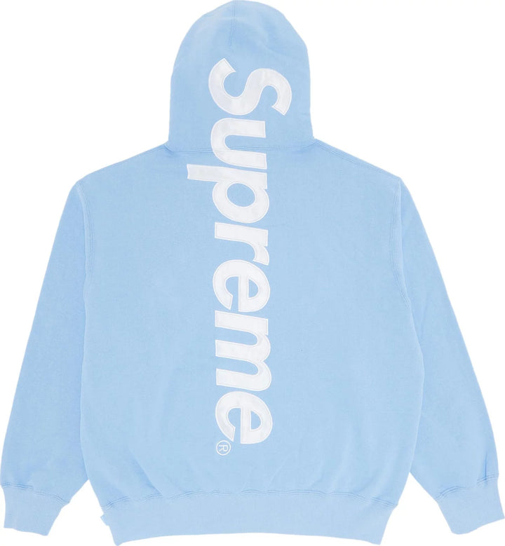 Supreme Hoodie Satin Applique Baby Blue (FW24)