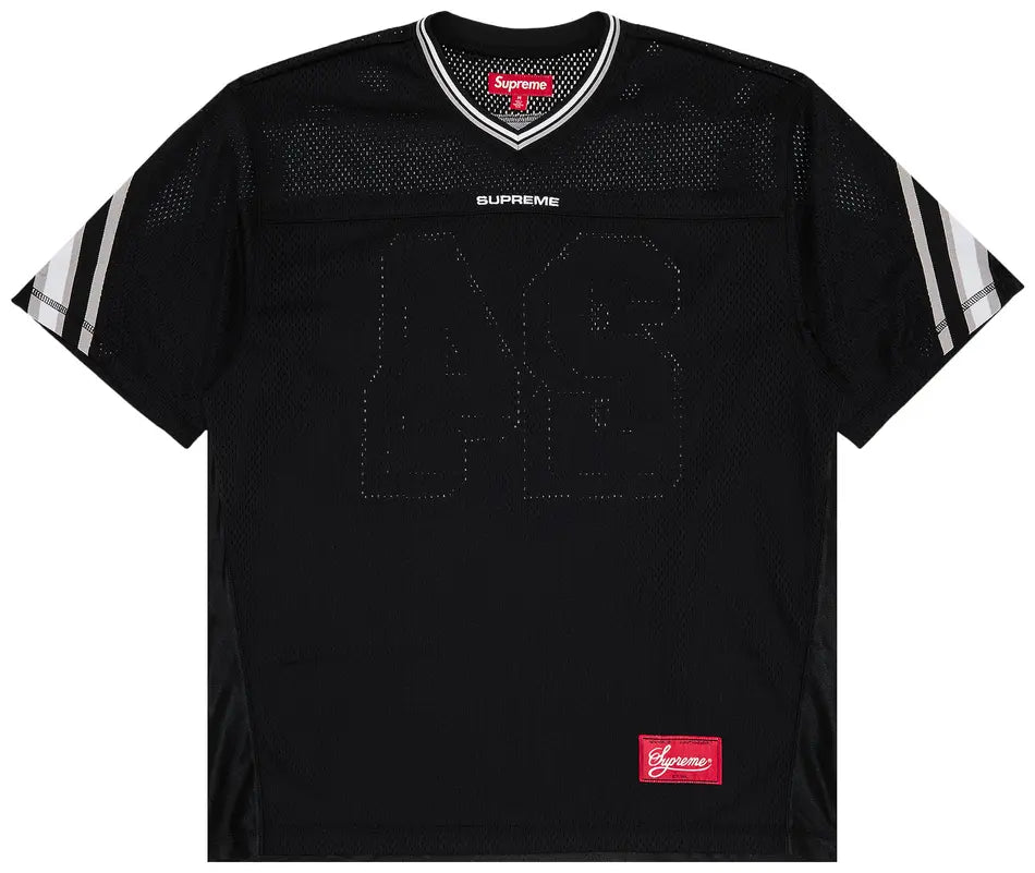 Supreme Football Jersey Jacquard Rib Black