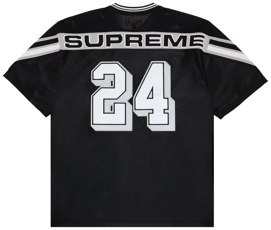 Supreme Football Jersey Jacquard Rib Black