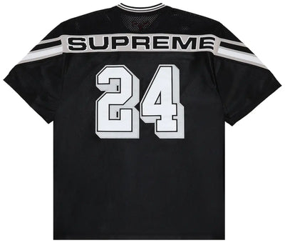 Supreme Football Jersey Jacquard Rib Black