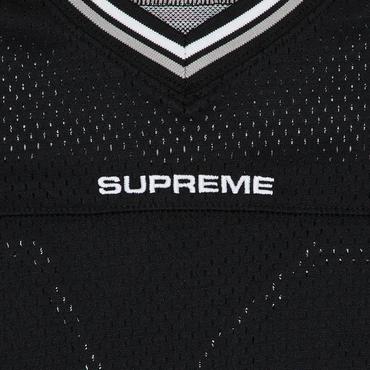 Supreme Football Jersey Jacquard Rib Black