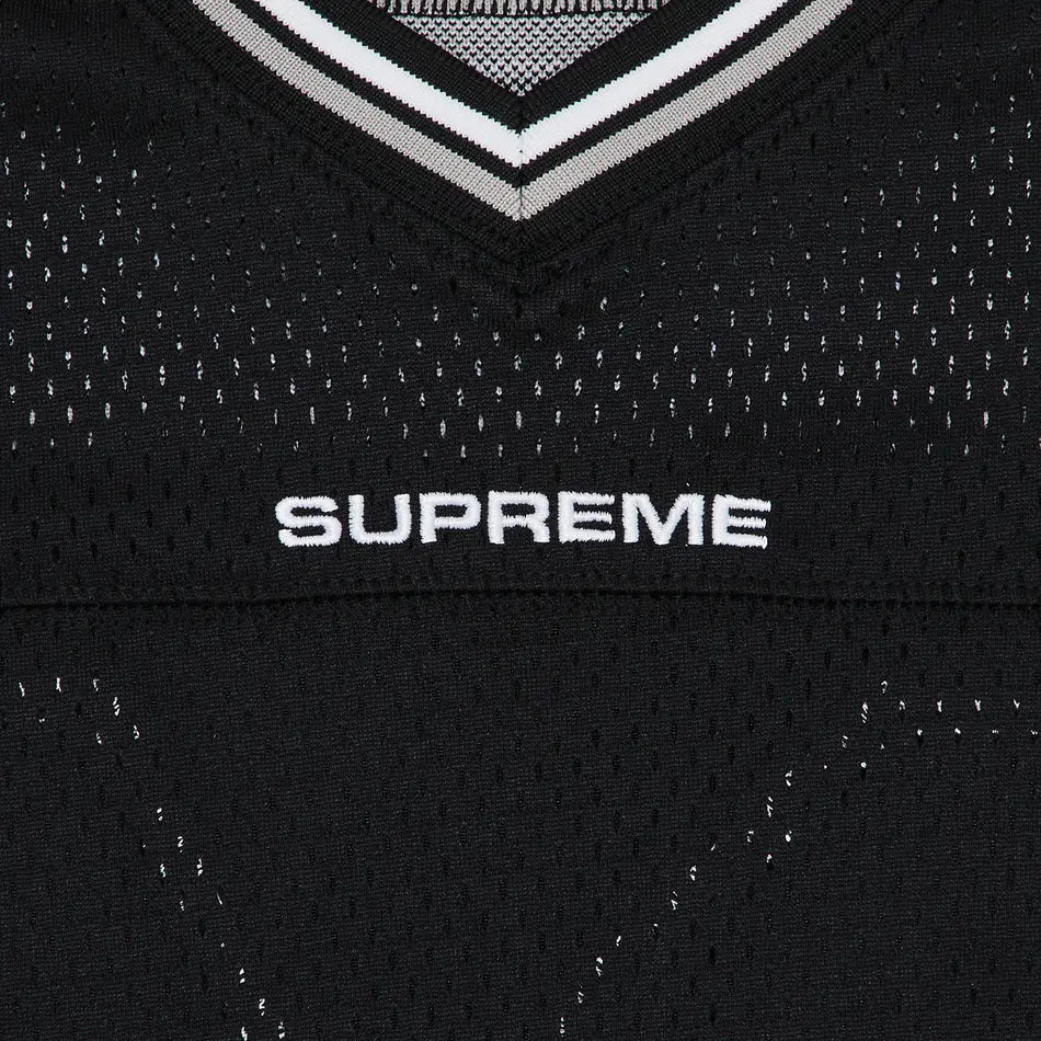 Supreme Football Jersey Jacquard Rib Black