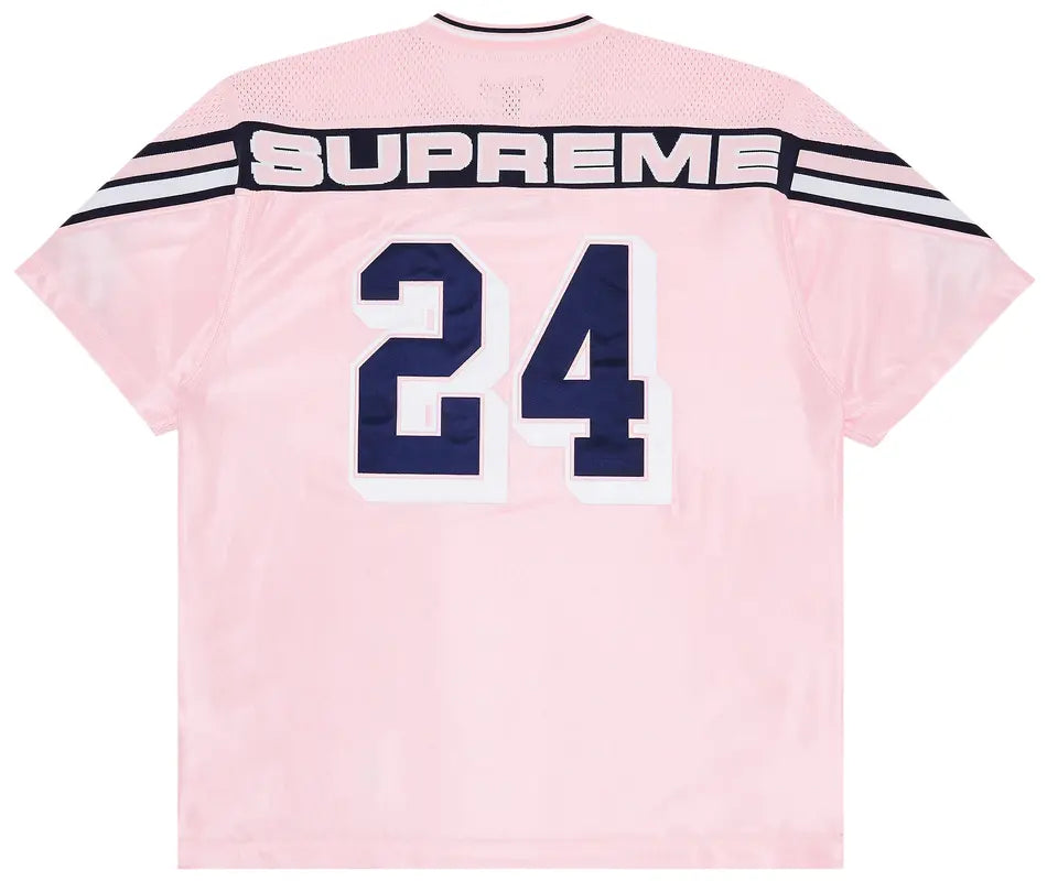 Supreme Football Jersey Jacquard Rib Pink