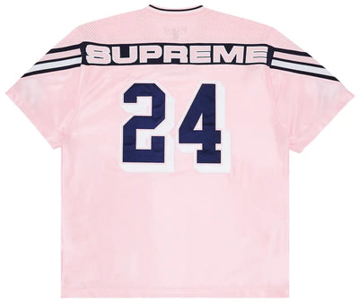 Supreme Football Jersey Jacquard Rib Pink