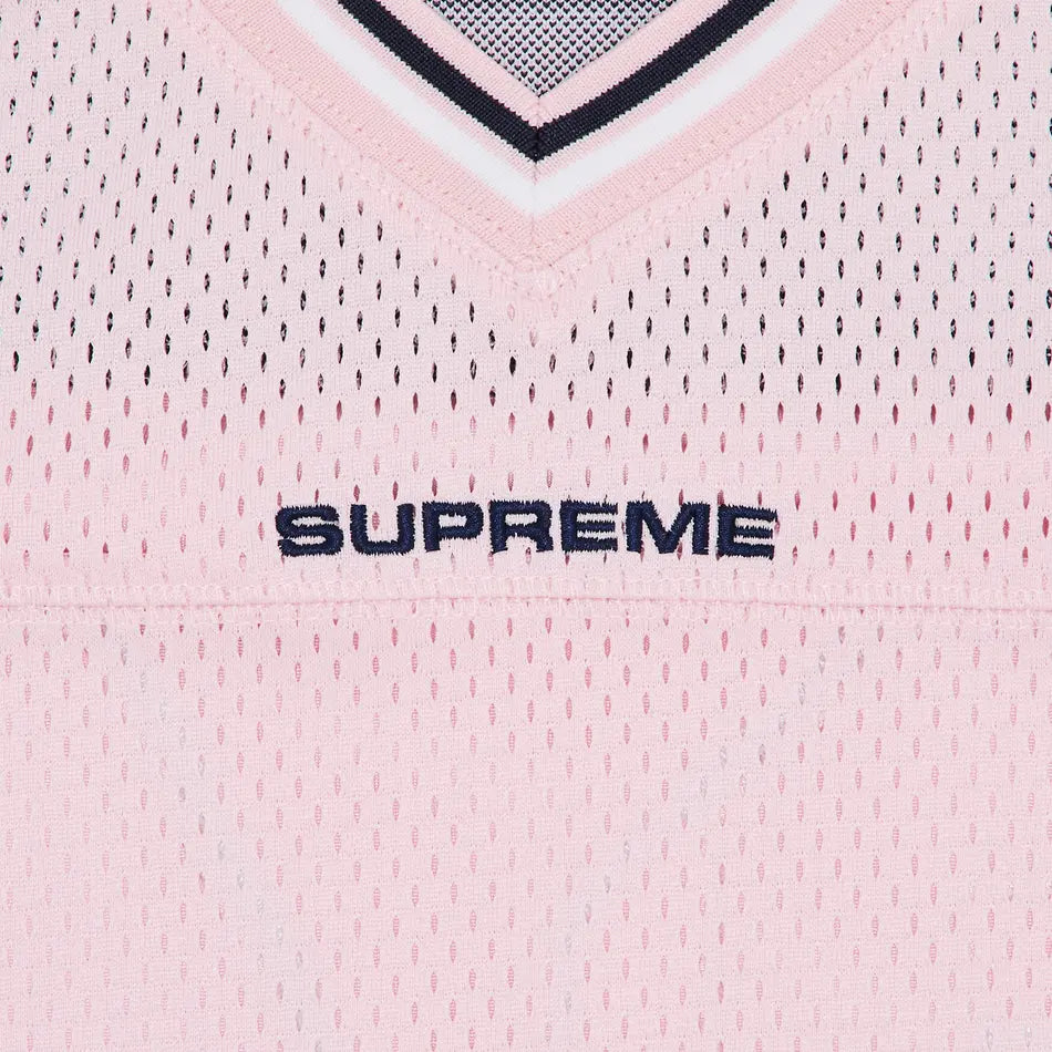 Supreme Football Jersey Jacquard Rib Pink