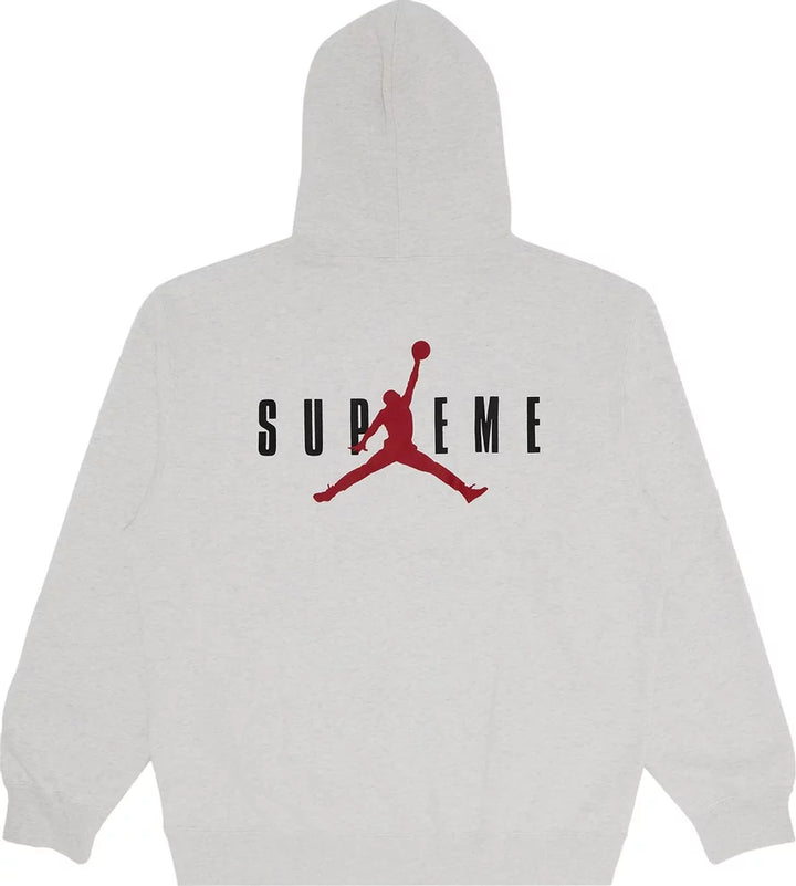 Supreme Hoodie x Jordan Ash Grey