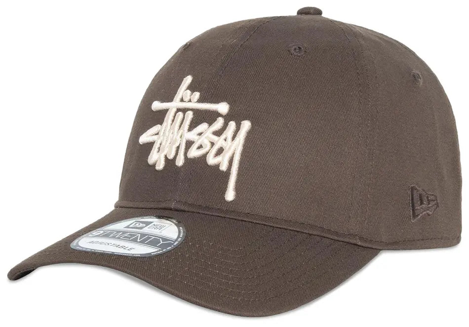 Stussy Cap New Era Basic Strapback Walnut