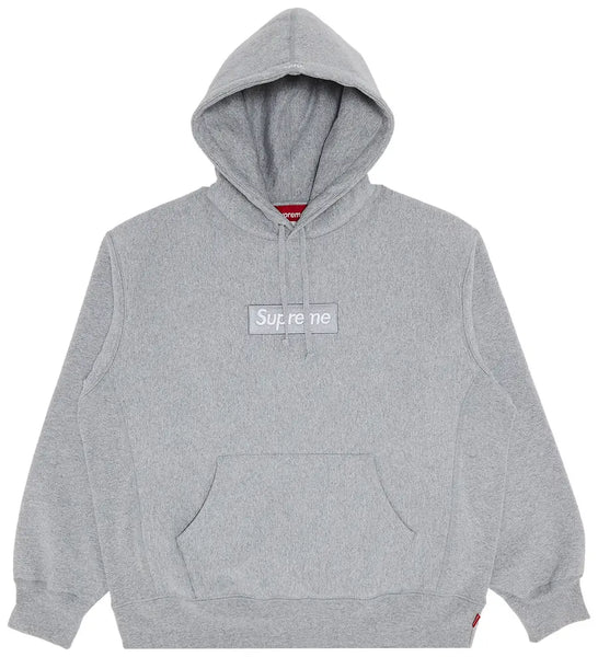 Supreme Hoodie Box Logo Heather Grey (FW24) – Flip Supply