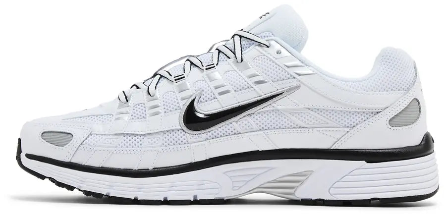 Nike P-6000 White Metallic Sliver Black