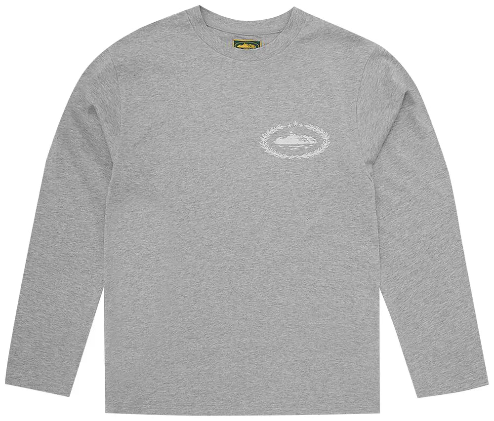 Corteiz T Shirt Longsleeve Royale Heavyweight Grey