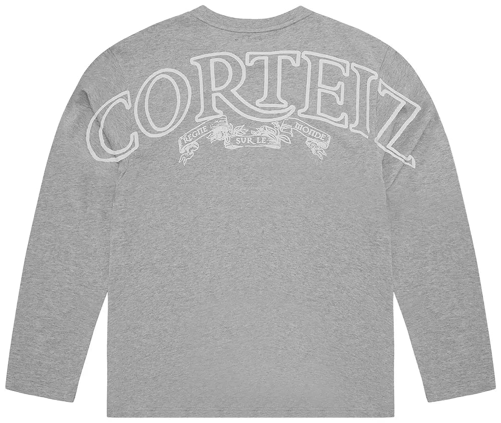 Corteiz T Shirt Longsleeve Royale Heavyweight Grey
