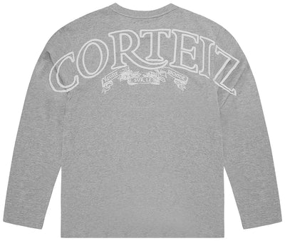 Corteiz T Shirt Longsleeve Royale Heavyweight Grey
