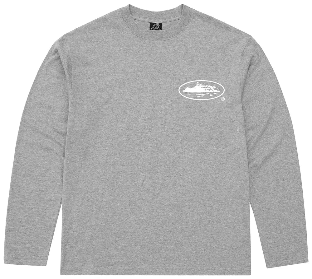 Corteiz Longsleeve T Shirt OG Island Grey