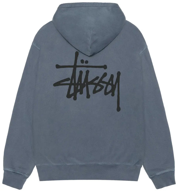 Stussy Hoodie Basics Zip Up Pigment Dyed Navy