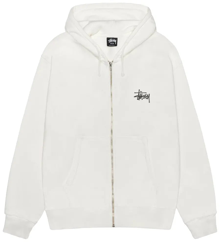 Stussy Hoodie Basics Zip Up Pigment Dyed Natural