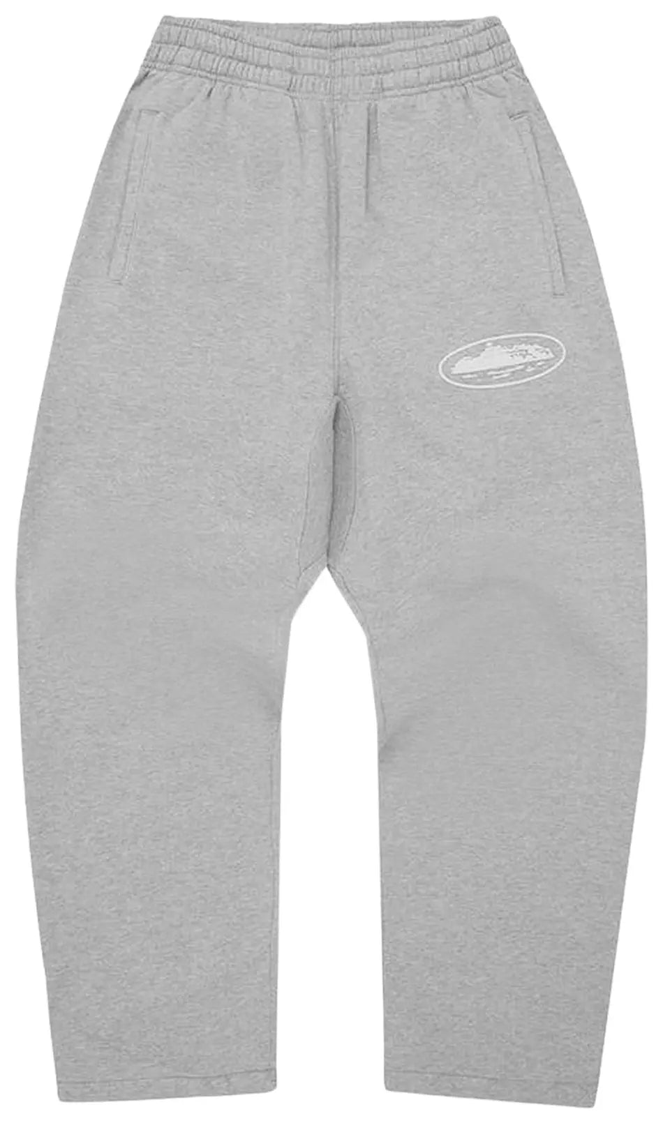 Corteiz Sweatpants Island Puff Print Heather Grey