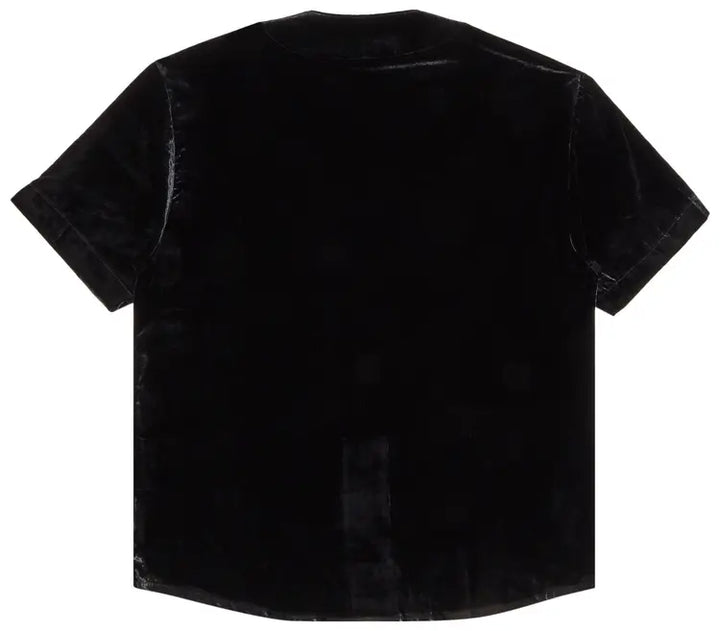 Supreme Velvet Baseball Jersey Black