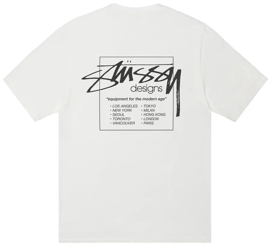 Stussy T Shirt Modern Age Pigment Dyed Natural