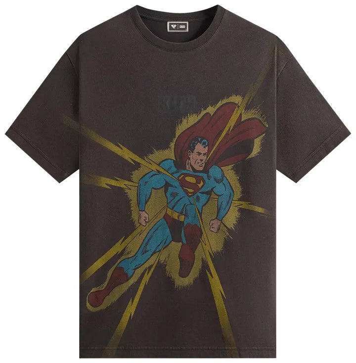 Kith x Superman T Shirt Lightning Bolt Black