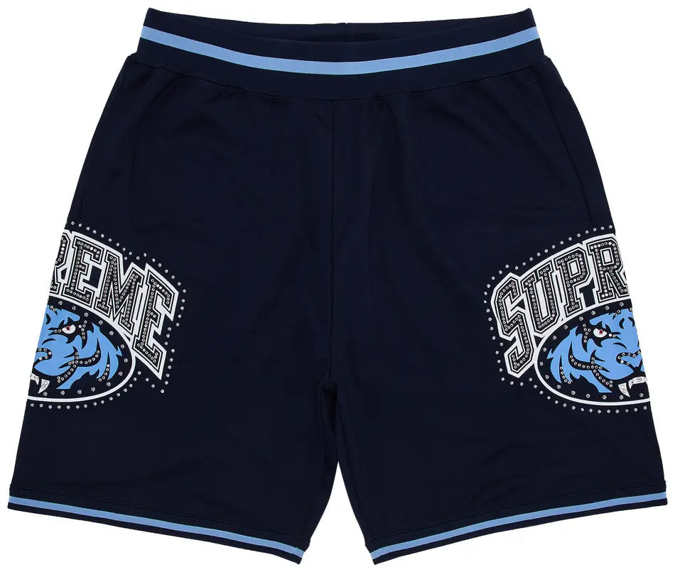 Supreme Shorts Studded Basketball Navy