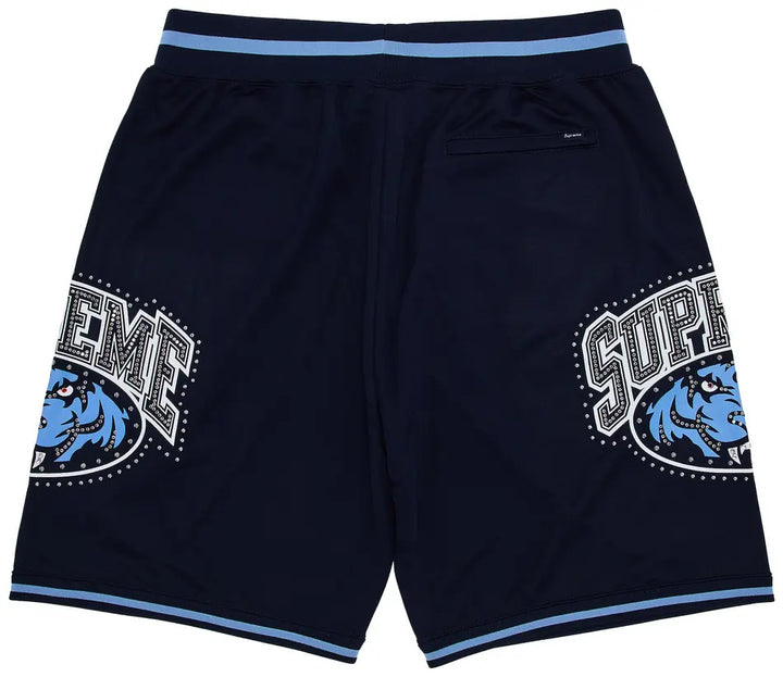 Supreme Shorts Studded Basketball Navy
