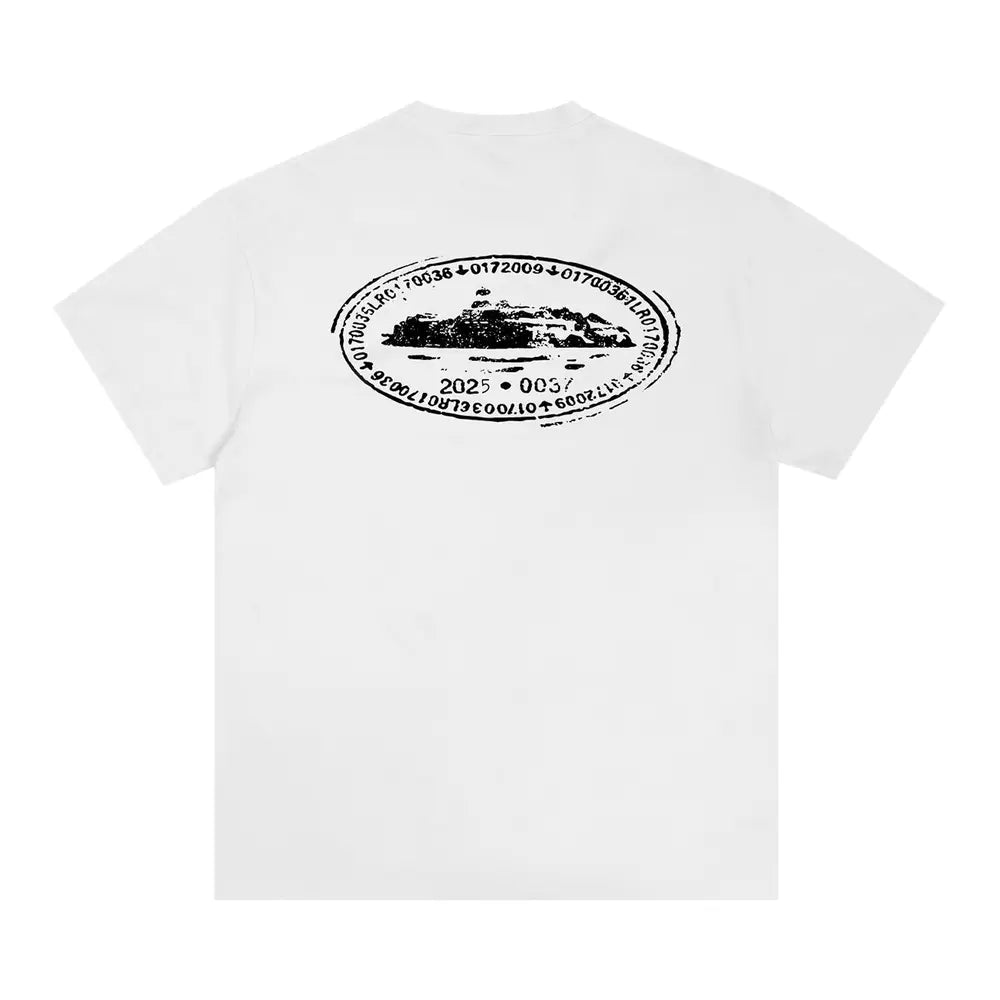 Corteiz T Shirt Alcatraz Stamp White