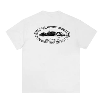 Corteiz T Shirt Alcatraz Stamp White