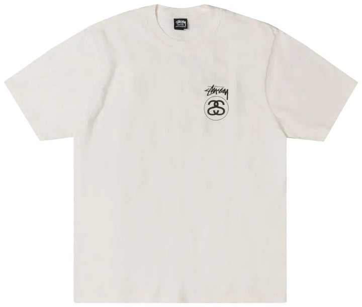 Stussy T Shirt Sock Link Pigment Dyed Natural