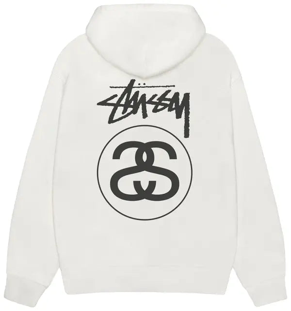 Stussy Hoodie Zip Up Sock Link Pigment Dyed Natural