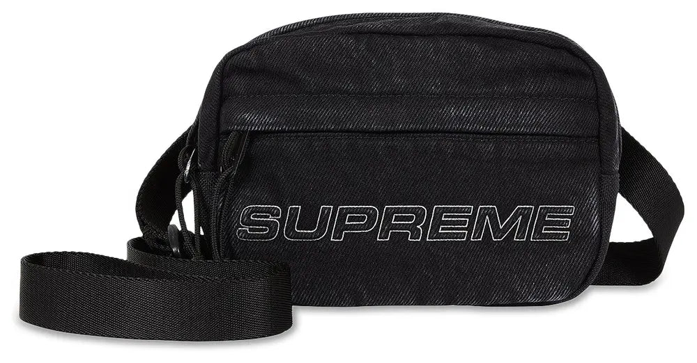 【新品未使用 国内正規品】 Supreme Shoulder Bag Black シュプリーム ショルダーバッグ 黒 Supreme Shoulder Bag (FW18) Black \u2014 Kick Game