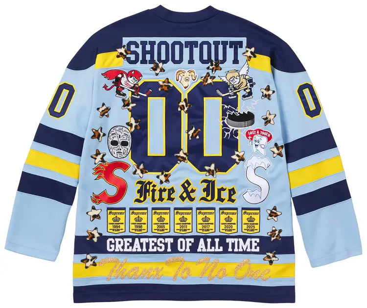 Supreme Fire &amp; Ice Hockey Jersey Light Blue