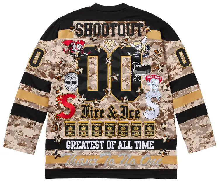 Supreme Fire &amp; Ice Hockey Jersey Camo