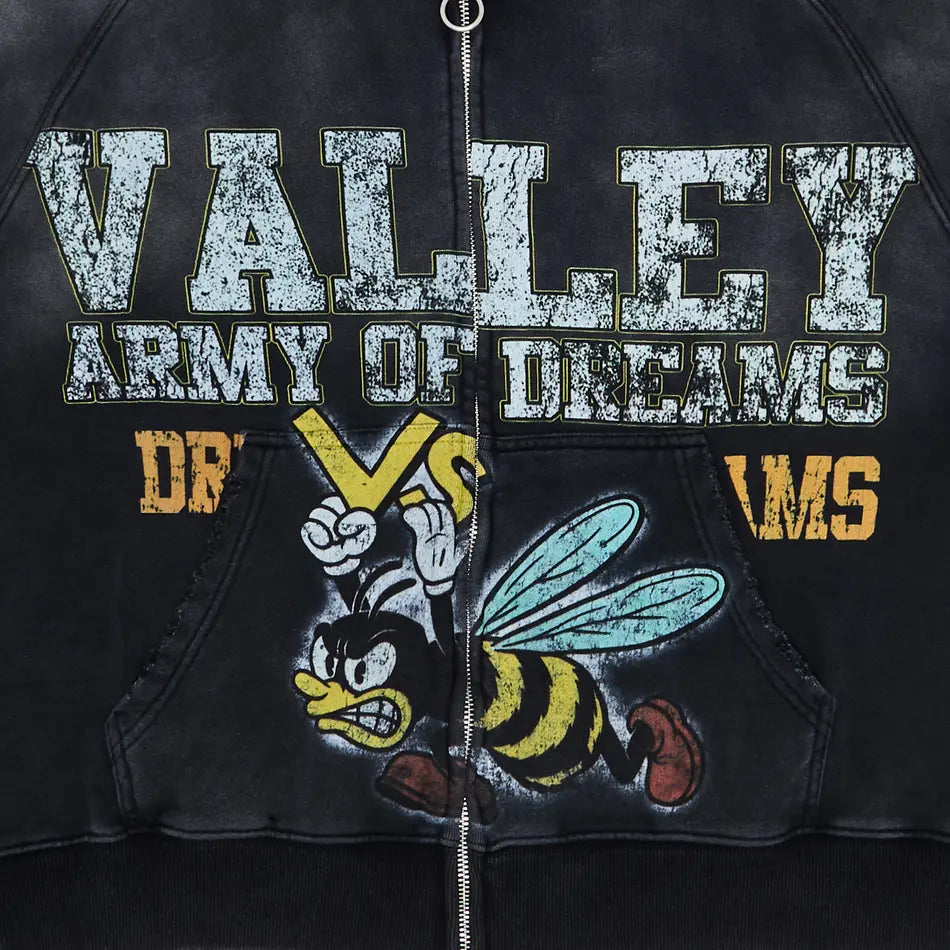 Vale Forever Army Zip Up Black
