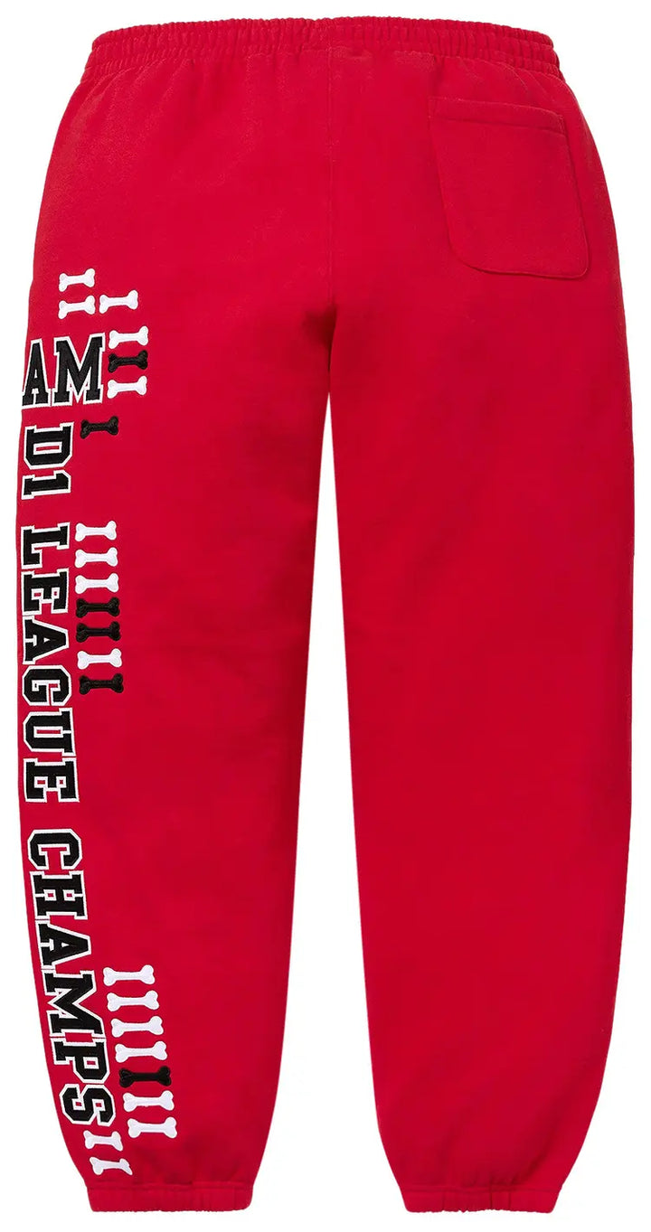 Supreme Sweatpants League Champs Red