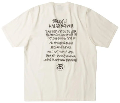 Stussy x Wales Bonner T Shirt Ocean Song Ivory