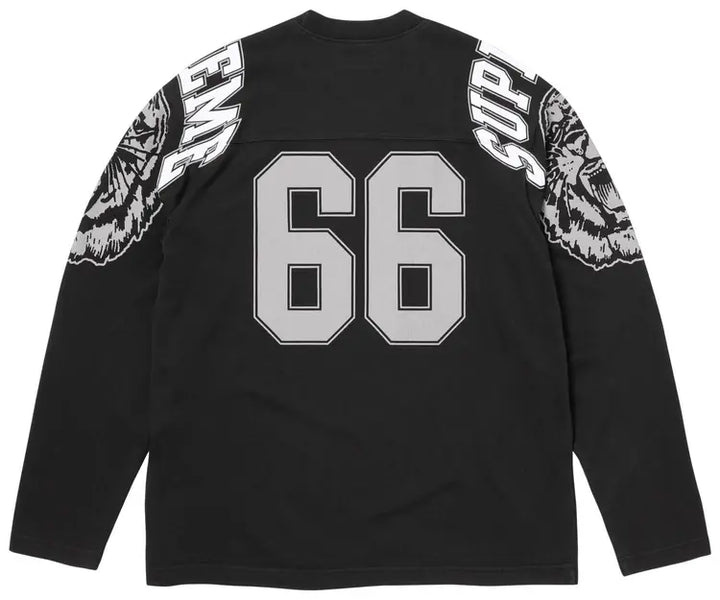 Supreme T Shirt Long Sleeve Mascot Football Top Black