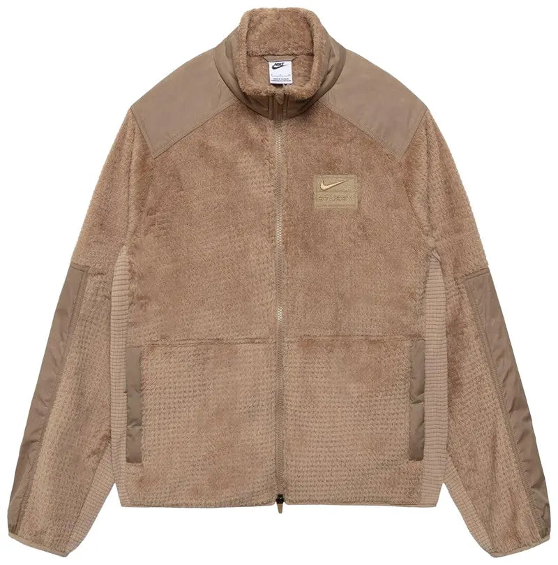 Stussy x Nike Zip Up Fleece Pine Nut