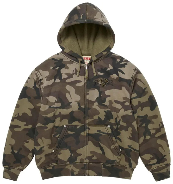 Supreme x True Religion Zip Up Hoodie Camo